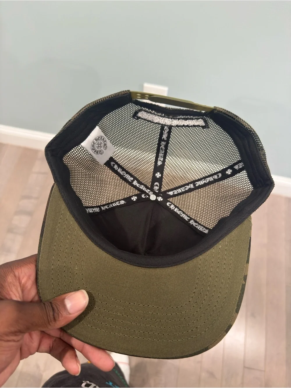Chrome Hearts Camo Patch Trucker Hat